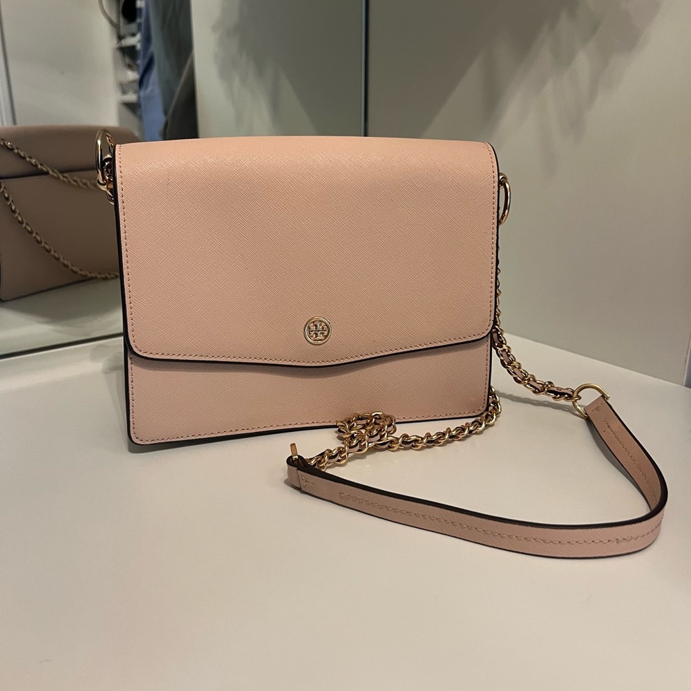 Tory Burch pale pink crossbody bag